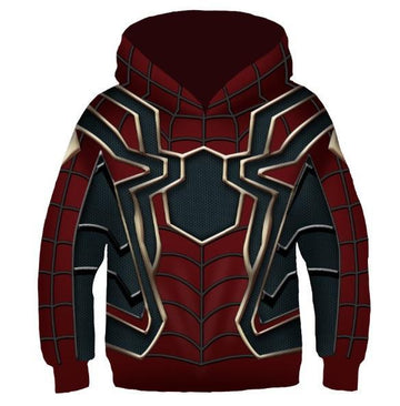 Spiderman 'Infinity War' Iron Spider Kids Hoodie-RashGuardStore