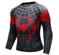 Spiderman 'Into The Spiderverse' Miles Morales Premium Compression Long Sleeve Rashguard-RashGuardStore