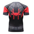 Spiderman 'Into The Spiderverse' Miles Morales Premium Compression Short Sleeve Rashguard-RashGuardStore
