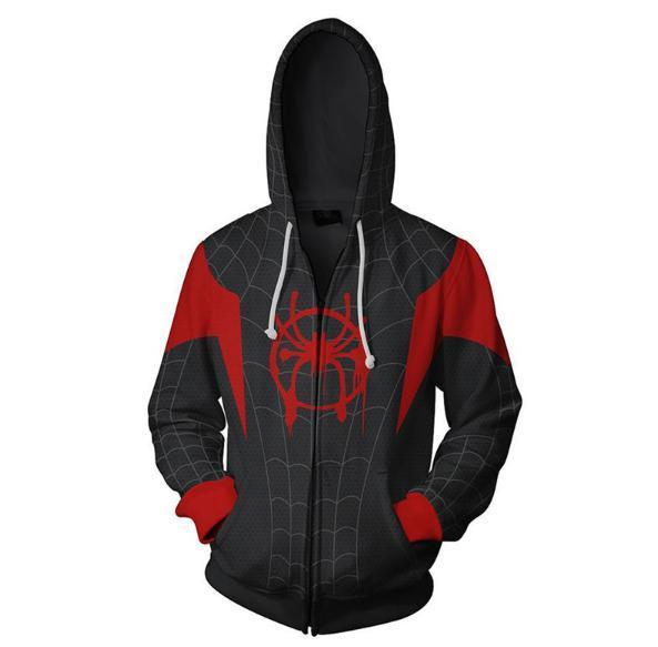 Spiderman 'Into The Spiderverse' Zip Up Hoodie-RashGuardStore