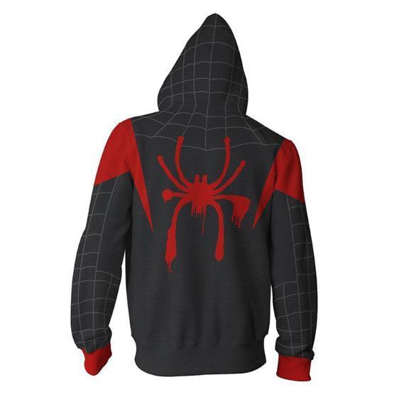 Spiderman 'Into The Spiderverse' Zip Up Hoodie-RashGuardStore