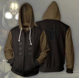 Spiderman 'Noir' Zip Up Hoodie-RashGuardStore