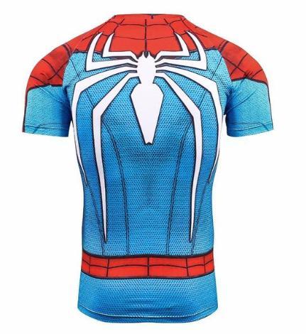 Spiderman "Scarlet Spider" Compression Short Sleeve Rashguard-RashGuardStore