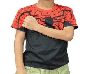 Spiderman 'Superior' Kid's Compression Short Sleeve Rashguard-RashGuardStore