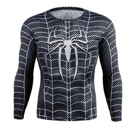 Spiderman "Symbiote" Compression Long Sleeve Rashguard-RashGuardStore