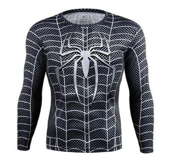 Spiderman "Symbiote" Compression Long Sleeve Rashguard-RashGuardStore