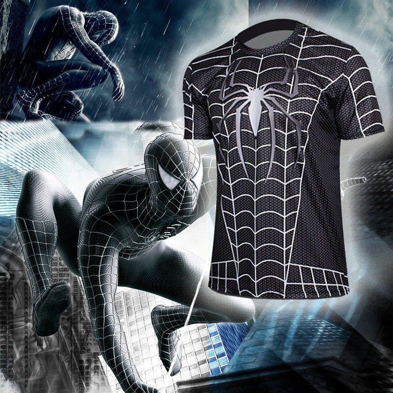 Spiderman "Symbiote" Compression Rash Guard-RashGuardStore