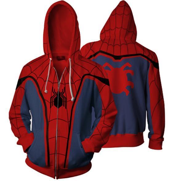 Spiderman 'Vintage' Zip Up Hoodie-RashGuardStore