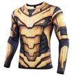 Thanos 'End Game Armor' Premium Compression Long Sleeve Rash Guard-RashGuardStore