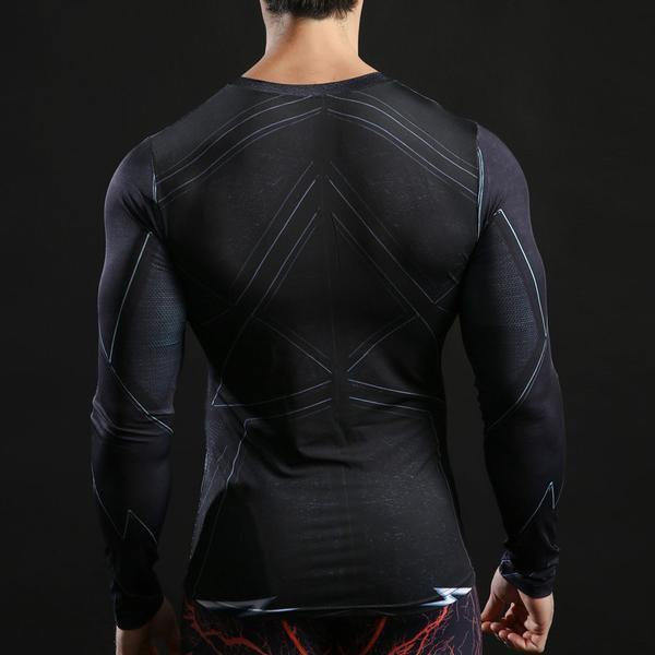 The Flash Compression Long Sleeve Rash Guard Reverse/Dark/Classic-RashGuardStore
