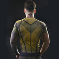 The Flash Compression Rashguard Short Sleeve Reverse/Dark/Red-RashGuardStore