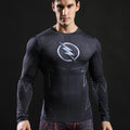 The Flash 'Zoom' Compression Long Sleeve Rash Guard-RashGuardStore
