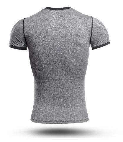 The Punisher 'Heathered' Grey Short Sleeve Compression Rashguard-RashGuardStore