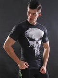 The Punisher Short Sleeve Compression Rashguard-RashGuardStore
