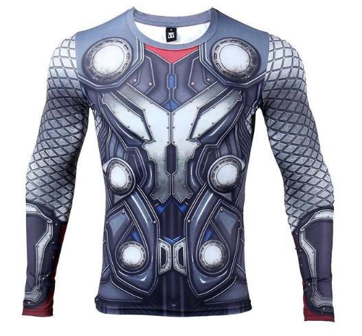 Thor 'Battle Armor' Long Sleeve Compression Rashguard-RashGuardStore