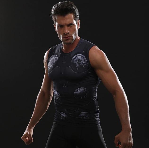 Thor 'Infinity War' Compression Tank Top-RashGuardStore