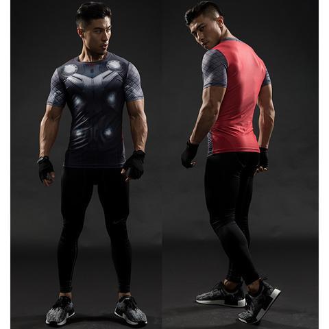Thor 'Original Mcu' Short Sleeve Compression Rashguard-RashGuardStore