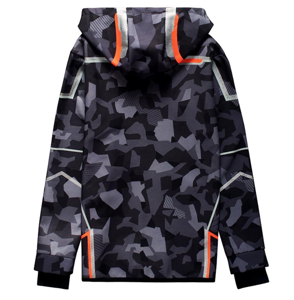 Tony Stark Iron Man Avengers Infinity War Camo Orange Hooded Thick Jacket-RashGuardStore