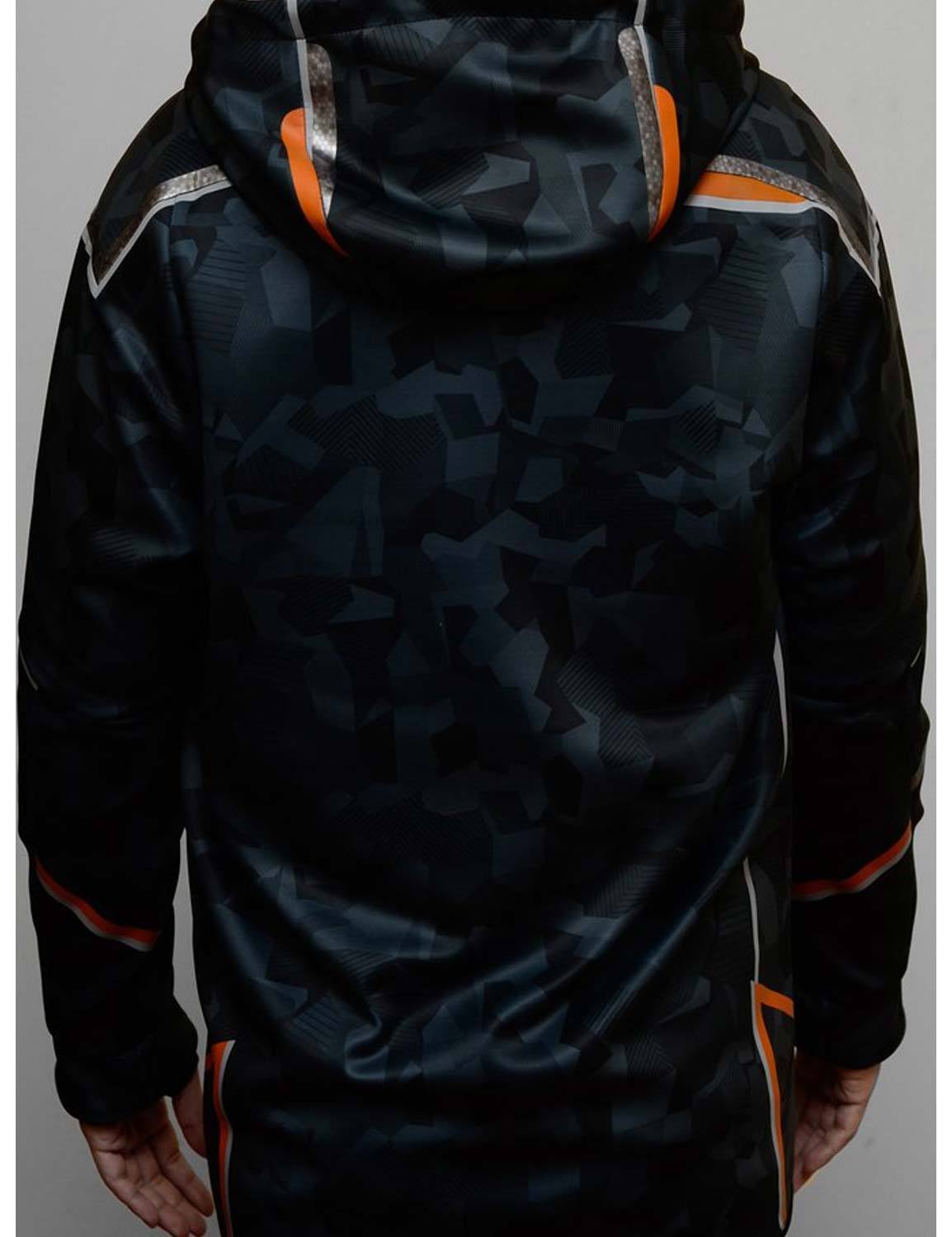 Tony Stark Iron Man Avengers Infinity War Camo Orange Hooded Thick Jacket-RashGuardStore