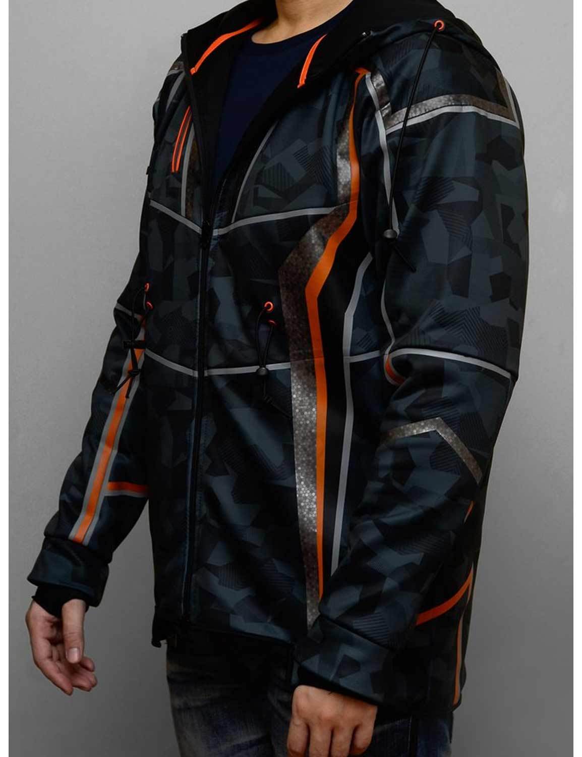 Tony Stark Iron Man Avengers Infinity War Camo Orange Hooded Thick Jacket-RashGuardStore