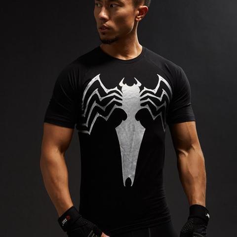 Venom "Animated" Compression Short Sleeve Rashguard-RashGuardStore