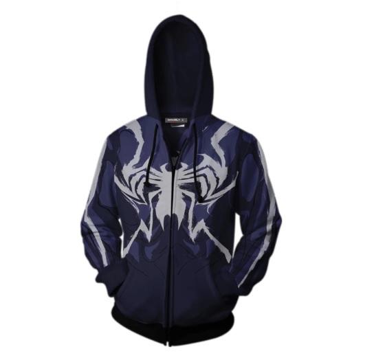 Venom 'Two Tone' Zip Up Hoodie-RashGuardStore