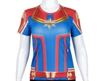 Carol Rash Women's Captain Marvel Compression Rashguard Shirt