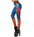 Women's Captain Marvel Compression Leggings-RashGuardStore